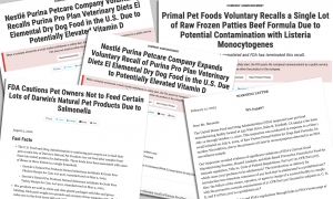 Recent FDA Pet Food Recalls & Warning Letters