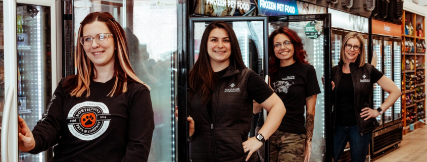 The NorthPoint Pets team standing together during the NorthPoint Pets expansion in Cheshire, CT
