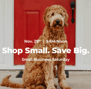 Small Business Saturday sale at NorthPoint Pets with 9AM–Noon savings.